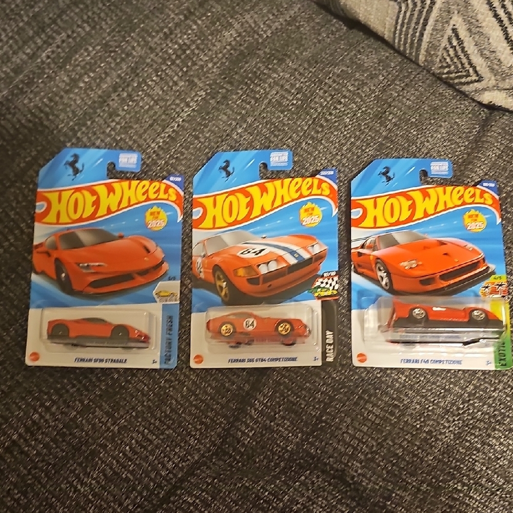 Red Hot Wheels Die-Cast Toy Cars